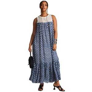 Maeve Twofer Printed Tank Dress Size Large